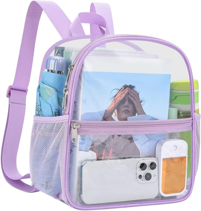 USPECLARE Clear Backpack Stadium Approved 12X11x6, Waterproof Clear Bag Stadium Backpack for Concert Work Sport Event - Image 1